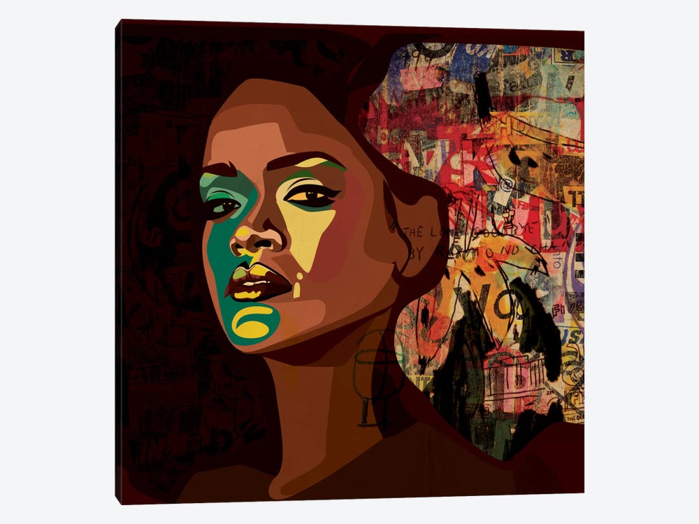Rihanna II by Dai Chris Art 1-piece Canvas Print