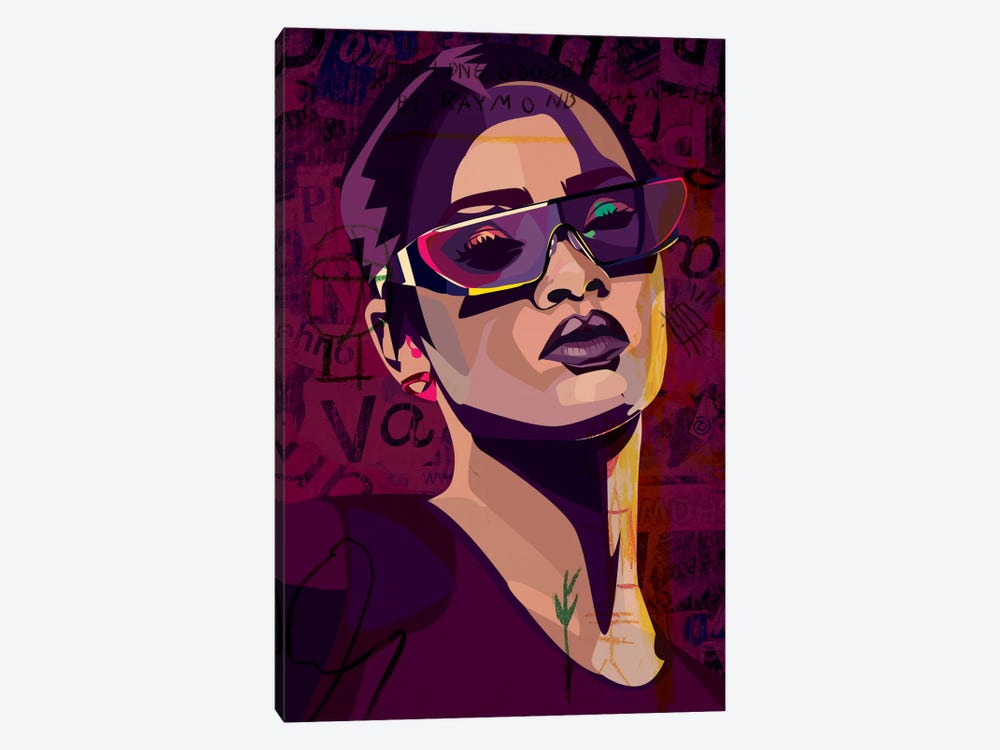 Rihanna III by Dai Chris Art 1-piece Canvas Artwork