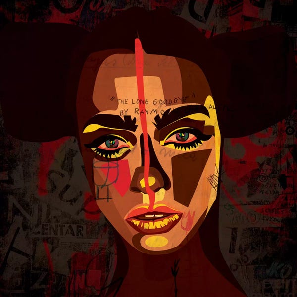 Street Art: Tribal Girl by Dai Chris Art