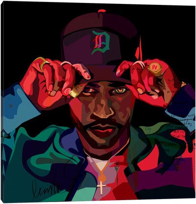 Big Sean II Canvas Art Print - Rap & Hip-Hop Art