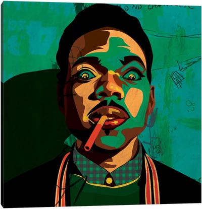 Chance The Rapper Canvas Art Print - Rap & Hip-Hop Art