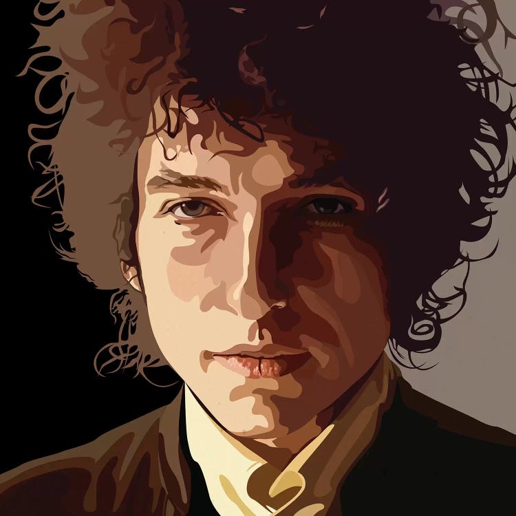 Bob Dylan by Dai Chris Art wall art
