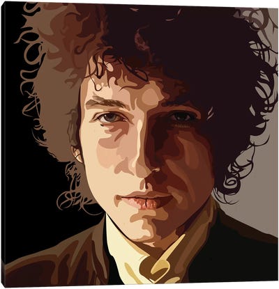 Bob Dylan Canvas Art Print - Blues Music