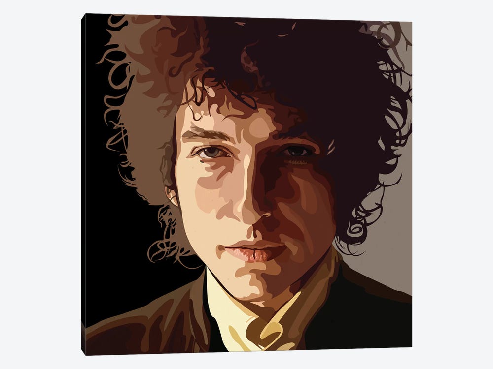 Bob Dylan by Dai Chris Art 1-piece Canvas Art