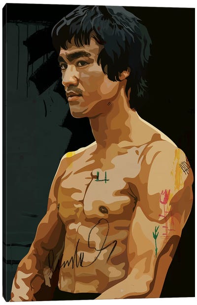 Bruce Lee Canvas Art Print - 3-Piece Street Art