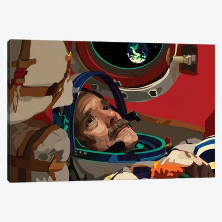 Chris Hadfield, Astronaut Canvas Print #DCA56} by Dai Chris Art Canvas Artwork