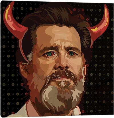 Jim Carrey Beard Canvas Art Print - Jim Carrey