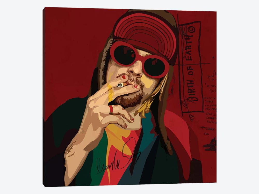 Kurt Cobain by Dai Chris Art 1-piece Art Print