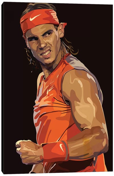 Nadal II Canvas Art Print - Athlete & Coach Art