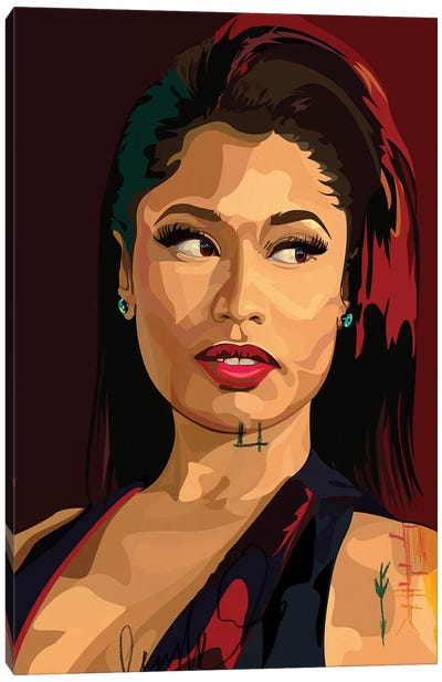 Nikki Minaj Canvas Art Print - Dai Chris Art