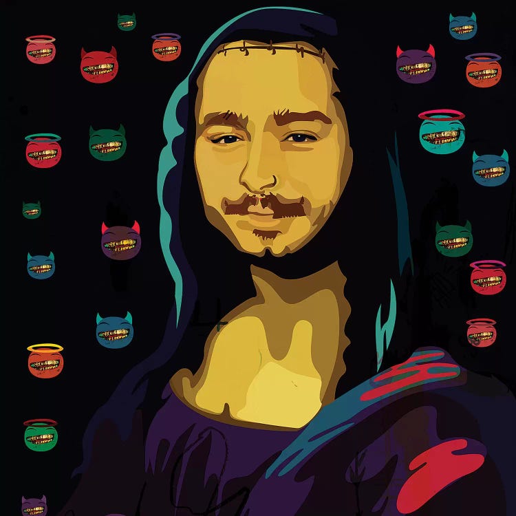 Malonalisa by Dai Chris Art wall art