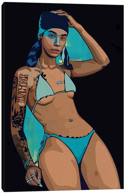 Indie Marie Canvas Art Print - Women's Swimsuit & Bikini Art
