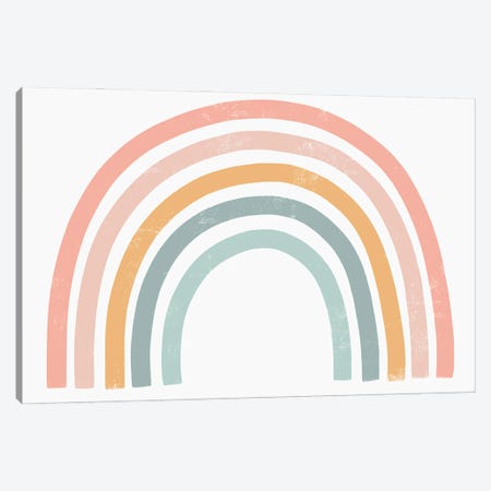 Pastel Rainbow I Canvas Print #DCE11} by Deborah Curiel Canvas Print