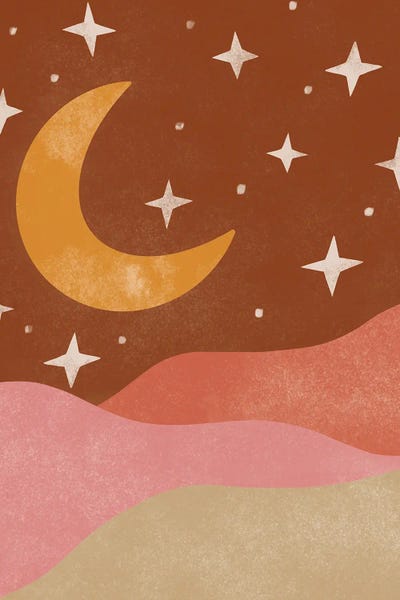 Canvas Print: Desert Moon by Deborah Curiel