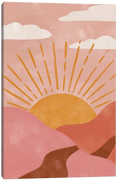 Desert Sun Canvas Art Print