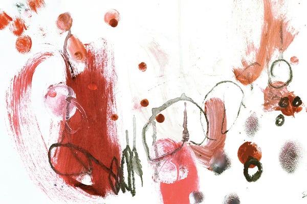 Unexpected Red: Alex Calder Modern IV by Deb Chaney