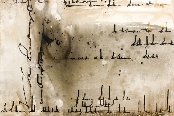 The Writing Is In The Air - Sepia