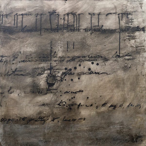 Deb Chaney: The Writing Is In The Air - Original Black I by Deb Chaney