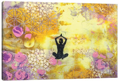 I Remember To Meditate Canvas Art Print - Yoga Art