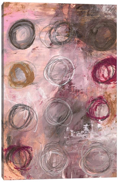 Sister Circles (Little Gem Cicles) Canvas Art Print - Deb Chaney