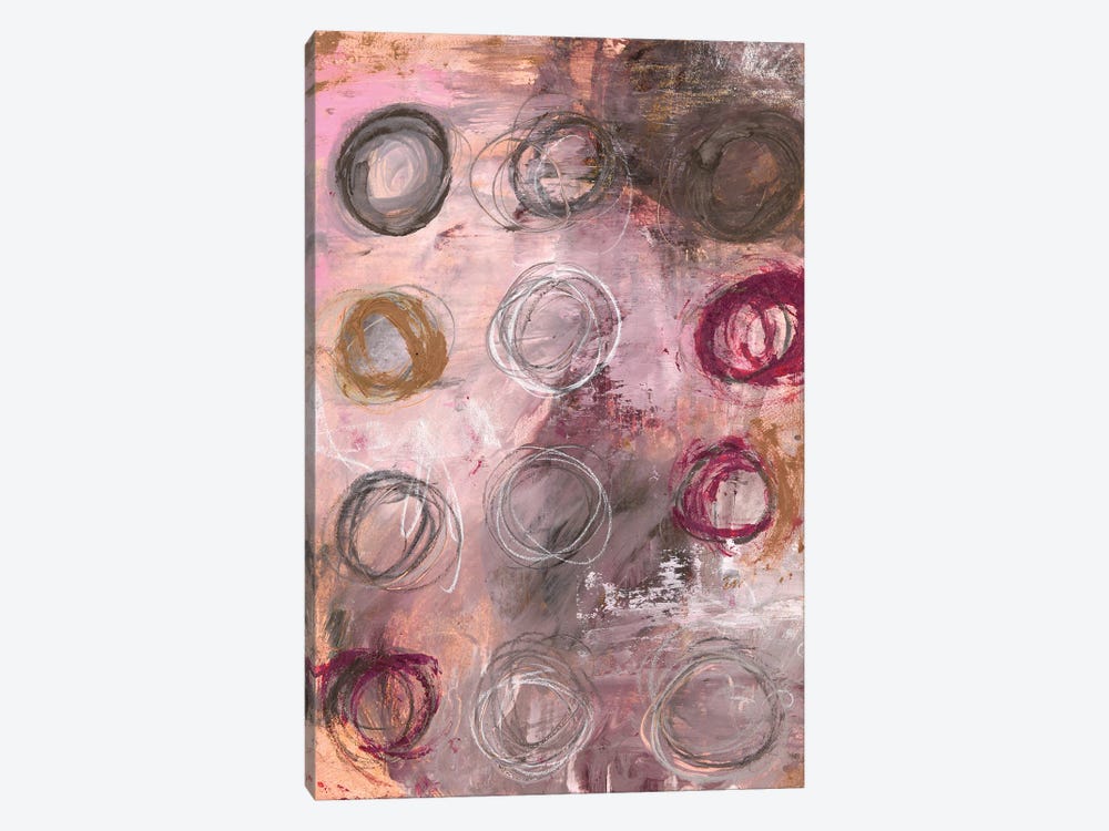 Sister Circles (Little Gem Cicles) by Deb Chaney 1-piece Canvas Wall Art