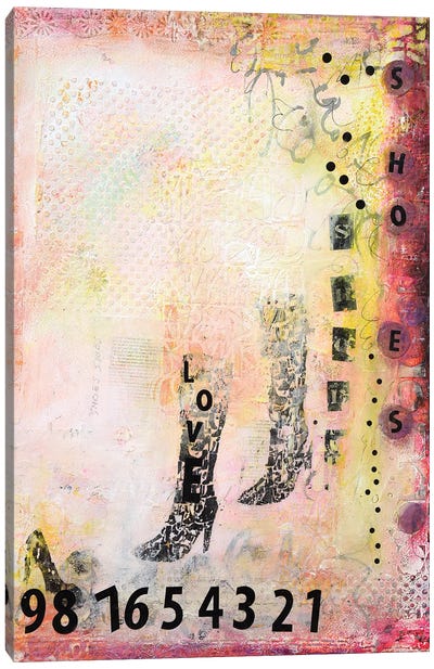 We Love Shoes I Canvas Art Print - Deb Chaney