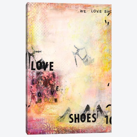 We Love Shoes II Canvas Print #DCH72} by Deb Chaney Canvas Artwork
