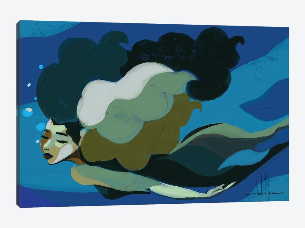 Keep Swimming by David Coleman Jr. 1-piece Canvas Print