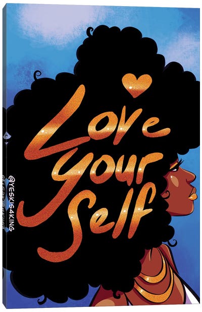 Love Yourself Canvas Art Print - David Coleman Jr