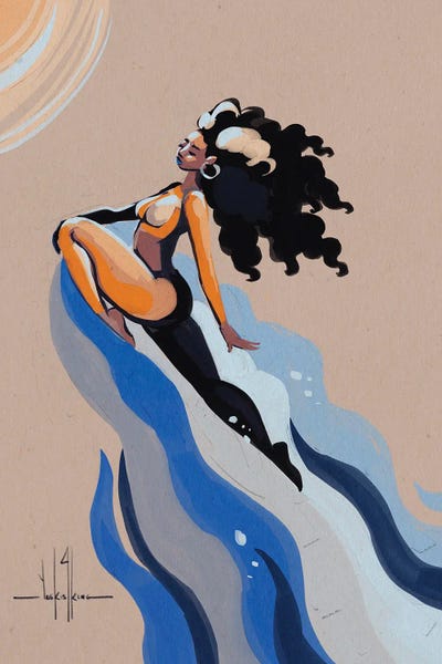 Be Your Own Wave by David Coleman Jr. framed canvas print