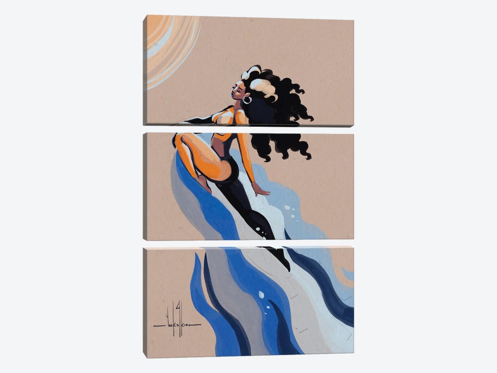 Be Your Own Wave by David Coleman Jr. 3-piece Canvas Print