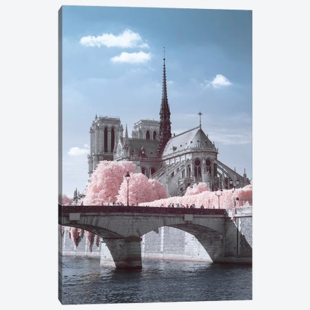 Notre Dame Infrared Canvas Print #DCL103} by David Clapp Canvas Artwork
