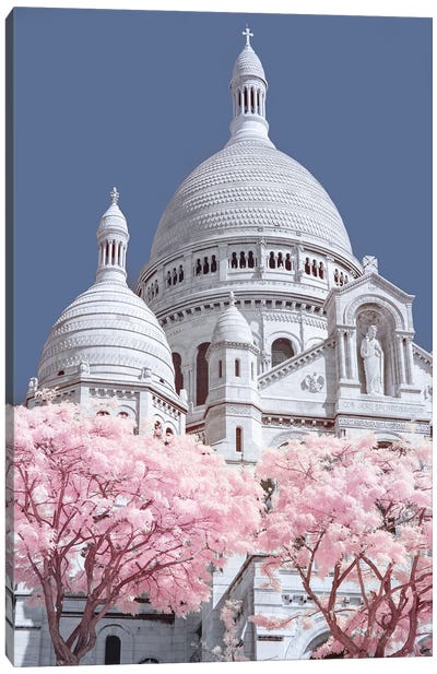 Sacre Coeur Infrared Canvas Art Print - David Clapp Photography Limited