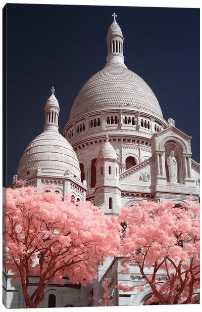 Sacre Coeur Infrared II Canvas Art Print - David Clapp Photography Limited