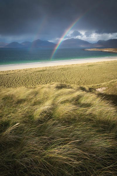 Luskentyre Rainbow I by David Clapp framed wall art