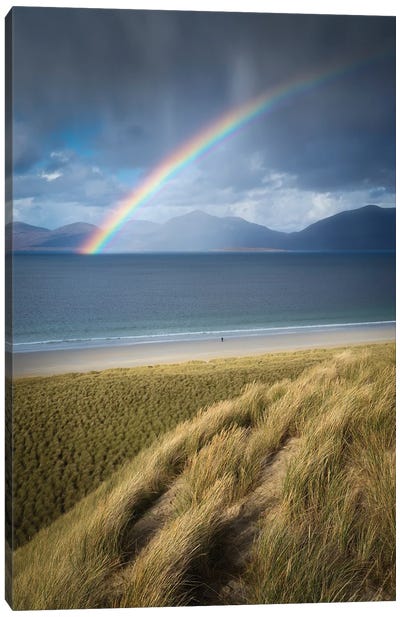 Luskentyre Rainbow II Canvas Art Print - Scotland Art