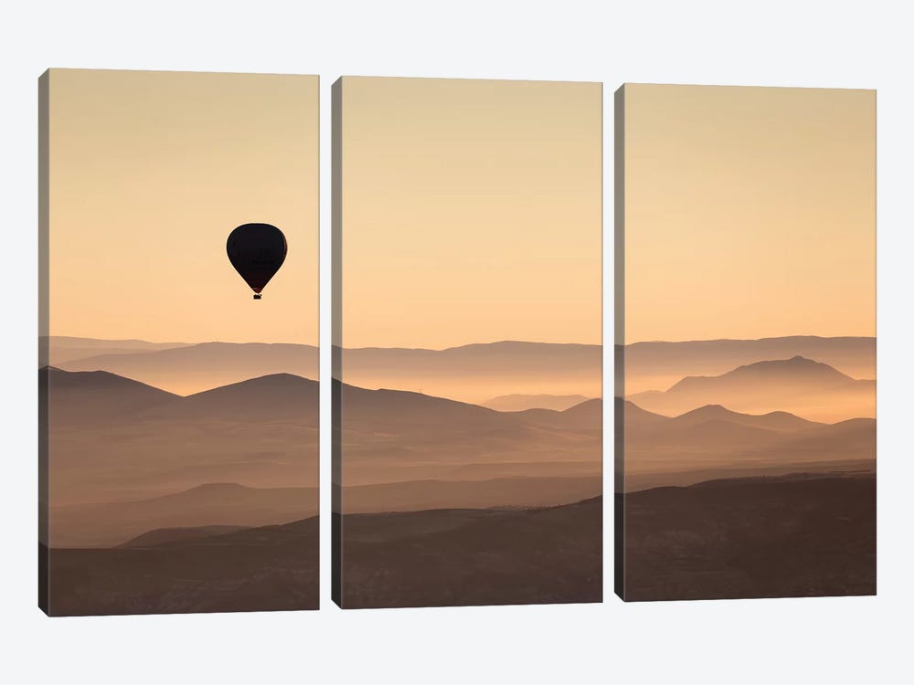 Cappadocia Balloon Ride XLII by David Clapp 3-piece Canvas Print