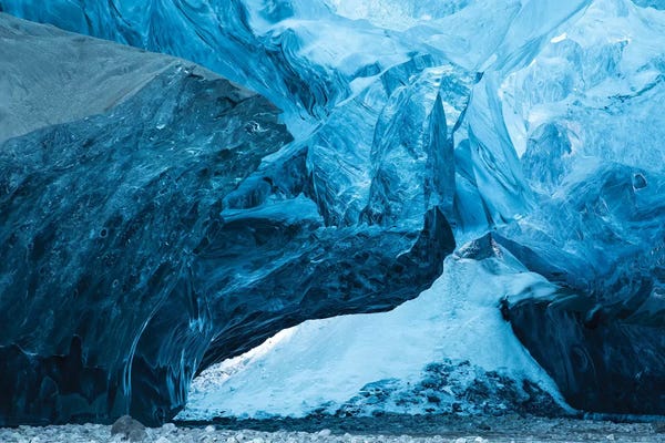 Ice & Snow Close-Ups: Iceland Ice Cave I by David Clapp