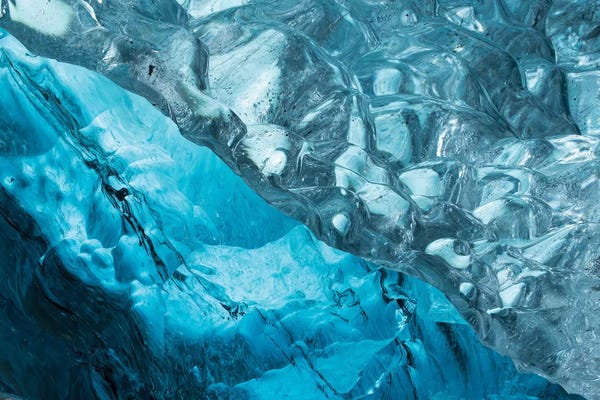 Ice & Snow Close-Ups: Iceland Ice Cave II by David Clapp