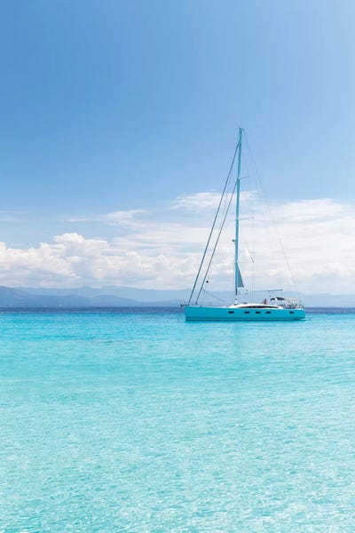 Argentous Corfu XXI by David Clapp framed canvas print