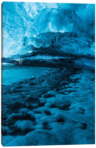 Iceland Vatnajökull Caves X Canvas Art Print - Ice & Snow Close-Up Art