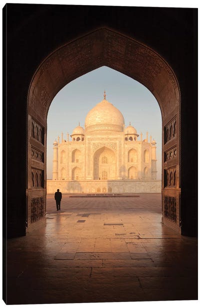 India Agra Taj Mahal V Canvas Art Print - India Art