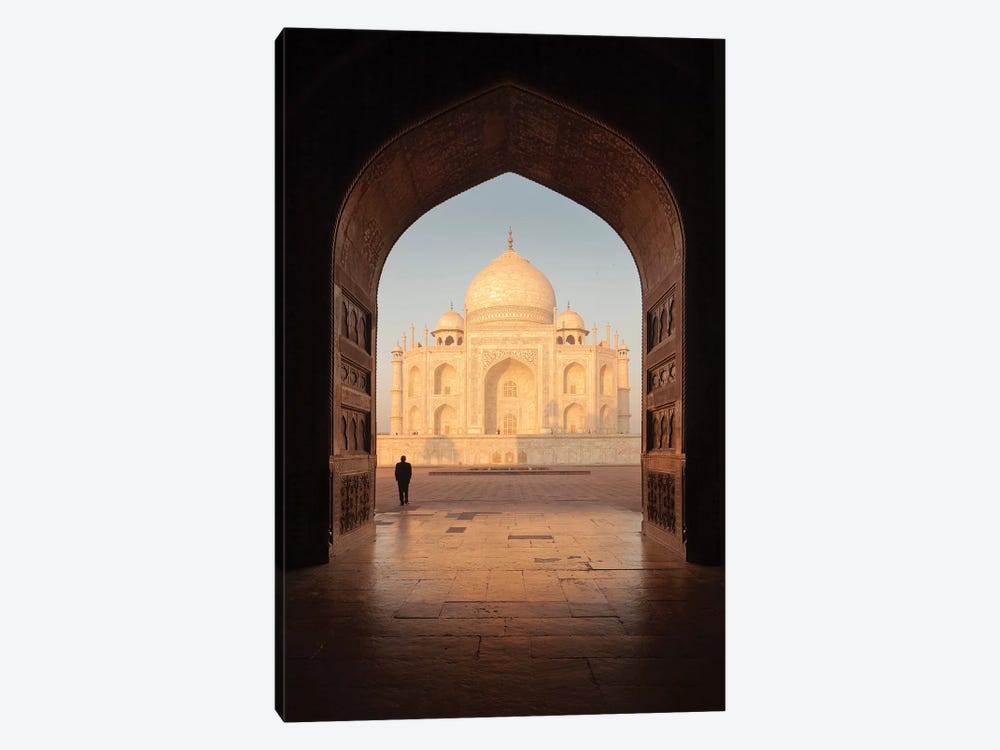 India Agra Taj Mahal V 1-piece Canvas Artwork