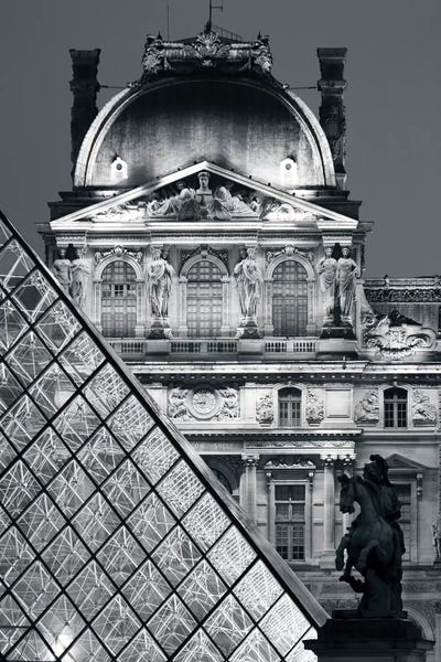 The Louvre Museum: Paris Louvre Pyramid V by David Clapp