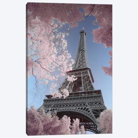 Eiffel Tower Infrared Canvas Print #DCL98} by David Clapp Canvas Wall Art