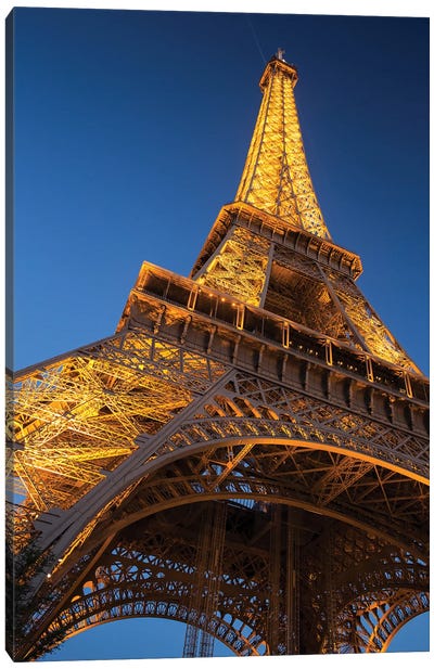 Eiffel Tower II Canvas Art Print - David Clapp Photography Limited