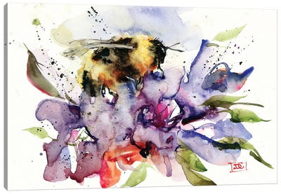 Nectar Canvas Art Print - Bee Art
