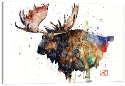 Northern Bull Canvas Art Print - Moose Art