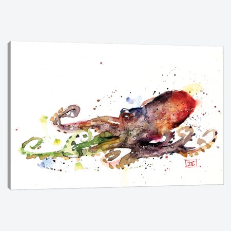 Octopus Canvas Print #DCR104} by Dean Crouser Canvas Print