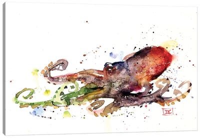 Octopus Canvas Art Print - Dean Crouser